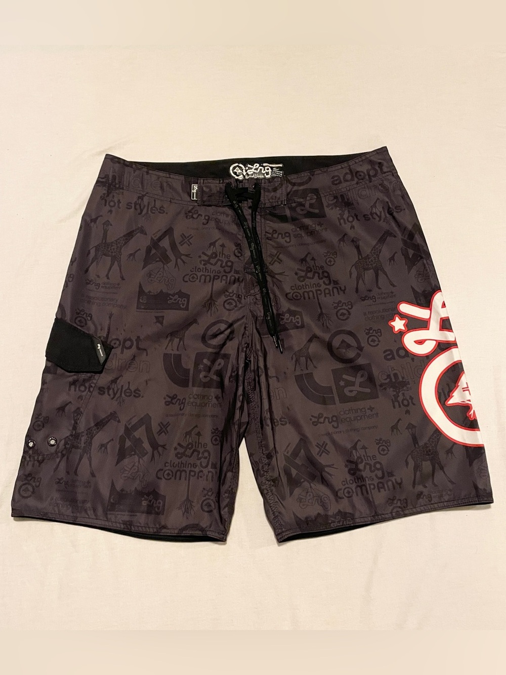 LRG Lifted Research Group Swim Board Shorts Size 38